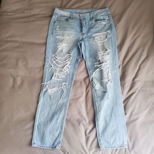 American Eagle distressed jeans size 12 long